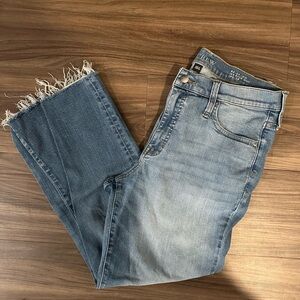 J. Crew Blue Ankle Cropped Jeans